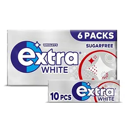 Жувальна гумка Extra White Chewing Gum Sugar Free 6x10 Pieces