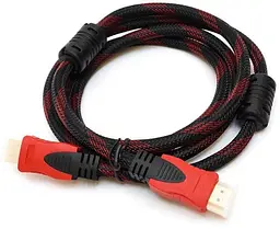 Кабель HDMI M-M, 1.5 м, V1.4, 4K 60Hz, оплетка