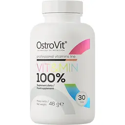 Витаминно-минеральный комплекс OstroVit 100% Vit&Min 30 таблеток