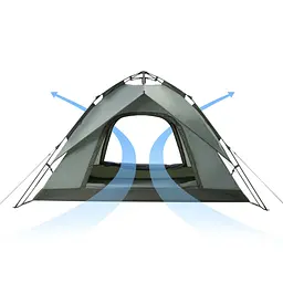 Намет Naturehike NH21ZP008 тримісний автоматичний оливково-зелений - мініатюра 4