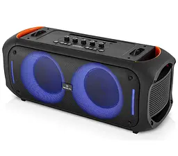 Портативная колонка REAL-EL X795 Boombox 70W Bluetooth, Echo Karaoke, TWS, RGB, Black - мініатюра 4