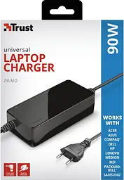 Адаптер живлення Trust Primo 90W-19V Universal Laptop, чорний teh0013444 - мініатюра 6