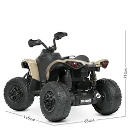 Дитячий електромобіль-квадроцикл Bambi M 5001EBLR-13 Бежевий - мініатюра 6