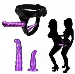 Страпон подвійний I'MCUM Amethyst Pleasure Фіолетовий (IM-KYJ241) - мініатюра 4