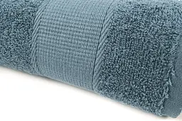 Рушник махровий Lotus Home - Dena navy сіро-синій 50x90 - мініатюра 5