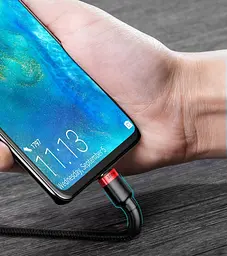 Кабель Baseus Cafule Cable Type-C to Type-C PD2.0 100W 20V 5A 2m CATKLF-AL91 Red-Black - мініатюра 2
