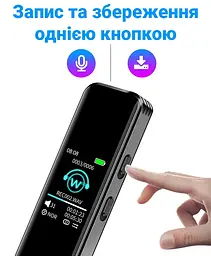 Диктофон цифровий з активацією голосом Savetek GS-R63, 32 Гб пам'яті (100639) - мініатюра 4