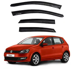 Дефлектори вікон ветровики Volkswagen Polo V 2009- Хечбек Скотч 3M Voron Glass