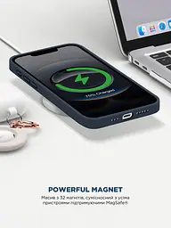Силиконовый чехол с MagSafe для Apple iPhone 16e/17e, ICON2 MagCase, синий, противоударный, панель с мягкой подкладкой, защита всего корпуса, поддержка беспроводной зарядки, совместим с защитными стеклами и пленками, ArmorStandart (ARM83968) - мініатюра 8