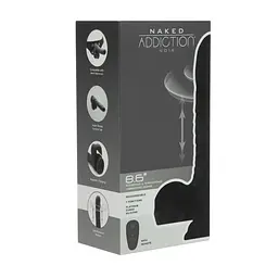 Фалоімітатор Naked Addiction – 8.6” Silicone Rotating & Thrusting Vibrating Dildo with Remote Black - мініатюра 10