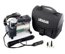 Автомобільний компресор URAGAN 12V 12А 35л/хв 150Вт 1 м шланг (90110) - мініатюра 2