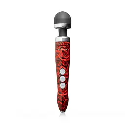 Вібромасажер DOXY Die Cast 3R Rose Pattern, металевий корпус, акумуляторний
