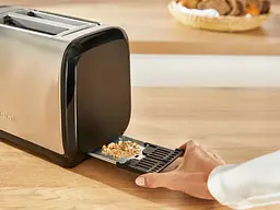 Тостер Tefal Subito 1100 Вт розморожування щипці нерж. сталь чорний - мініатюра 4