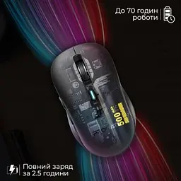 Комп'ютерна мишка Promate Samo Wireless/Bluetooth Black (samo.black) - мініатюра 7
