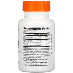 Комплекс цинк карнозін Doctor's Best PepZin 120 вегетаріанських капсул - мініатюра 2
