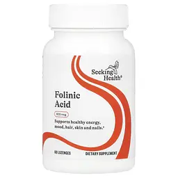 Фолієва кислота Seeking Health Folinic Acid 800 мкг 60 льодяників