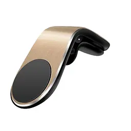 Автодержувач Car Holder L-103 золотосте кріплення магнітний тримач для телефону - мініатюра 3
