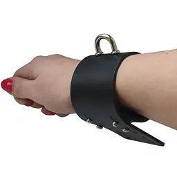 Фіксатори з наручниками BDSM Domluxe (чорний) - мініатюра 5