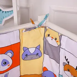 Суцільний борт в ліжечко MirSon Kids Time 20-0039 Zoo alphabet 30х180 см (2200009665837) - мініатюра 3