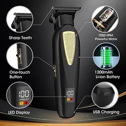 Професійний набір для стрижки волосся Zesuti Wireless Barber Clipper - мініатюра 3