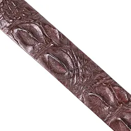 Ремінь-автомат з натуральної шкіри крокодила коричневий CROCODILE LEATHER 18240 120 см - мініатюра 10