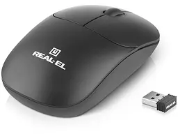 Миша REAL-EL RM-311 W Black (EL123200041) - мініатюра 2
