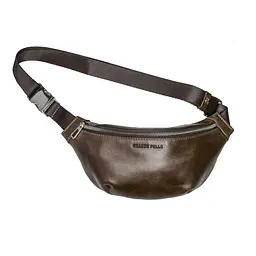 Жіноча шкіряна сумка-бананка GRANDE PELLE 11×26×7 см sum0026376