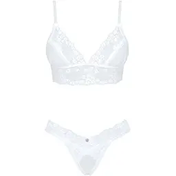 Еротичний комплект Obsessive Heavenlly 2-pcs set XS/S, бюстгальтер і танга - мініатюра 3