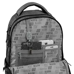 Рюкзак для старшої школи Kite Education teens 2587M Darkness Чорний (K26-2587M-5) - мініатюра 14