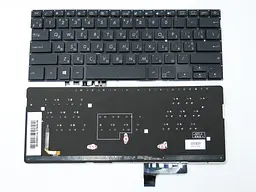 Клавіатура для ASUS zenbook UX331FN UX331U UX331UN (RU Black з підсвічуванням). Оригінал.