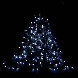 Гірлянда вулична Starlight лінійна біле світло Flash 100 LED чорний кабель 5 м (57273) - мініатюра 6