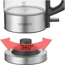 Електрочайник SencorStrix в комплекті 2 склянки та 2 ложки 0.5 л (SWK160SS) - мініатюра 2
