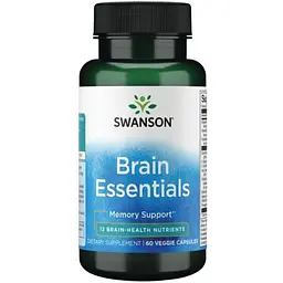 Комплекс для мозку Swanson Brain Essentials 60 veg caps (1086-100-65-7638997-20)