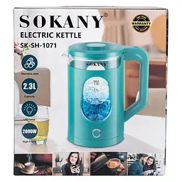 Електрочайник Sokany SK-1071GR - мініатюра 7
