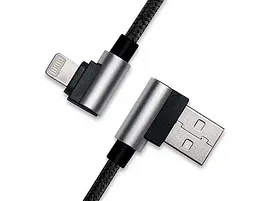 Кабель REAL-EL Premium USB - Lightning (M/M), 1 м, чорний (EL123500034)