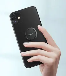 Тримач-кільце для телефона Baseus Privity Air Outlet, Grey (SUYB-0A) - мініатюра 3