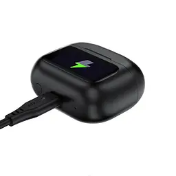 Бездротові навушники Acefast W6 smart screen active noise cancelling true wireless earbuds Black (6974316285687) - мініатюра 5