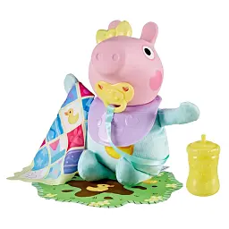 Інтерактивна іграшка Peppa Крихітка Еві хрюшки-обіймашки 28 см зі звуком - мініатюра 2