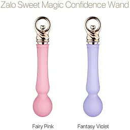 Вібромасажер із підігрівом Zalo Sweet Magic Confidence Wand Fantasy Violet - мініатюра 8