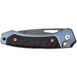 Ніж Lionsteel Twain Damascus Titanium Carbon Fiber Blue - мініатюра 5