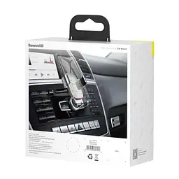 Автоутримувач для телефону Baseus Metal Age Gravity Car Moun black (SUYL-D) - мініатюра 6