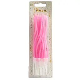 Свічки для торту коктейльні 1502-5913 12 шт Рожевий shop (4823118905212)