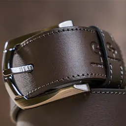 Ремінь чоловічий Grande Pelle 11158 коричневий джинсовий 105-120 см - мініатюра 6