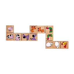 Настільна гра Viga Toys Доміно з звірятами (59622)