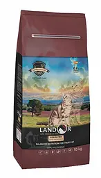 Сухий беззерновий корм Landor Hairball Lamb&Potato для котів від грудок шерсті Ягня з бататом 10 кг