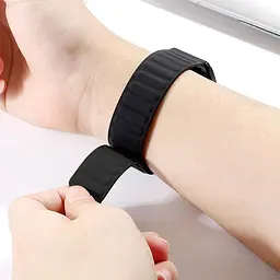 Силіконовий магнітний ремінець Primolux Magnet для годинника Xiaomi Amazfit Bip U/Amazfit Bip S Black - мініатюра 5