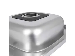 Мийка накладна Brinex 600х600х160мм 1 6060-R, Satin 0,6мм BRIN6060RSAT06 - мініатюра 5