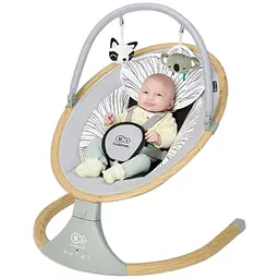 Заколисуючий центр Kinderkraft LUMI Wooden Grey - мініатюра 3