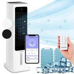 Мобільний кондиціонер вентилятор Klarstein Skytower 360° Smart Air Cooler4-в-1 (10035818) - мініатюра 9