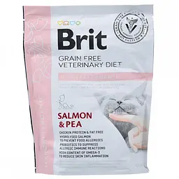 Сухий корм для котів, при харчовій алергії Brit GF Veterinary Diet Hypoallergenic 400 г (лосось) - мініатюра 4